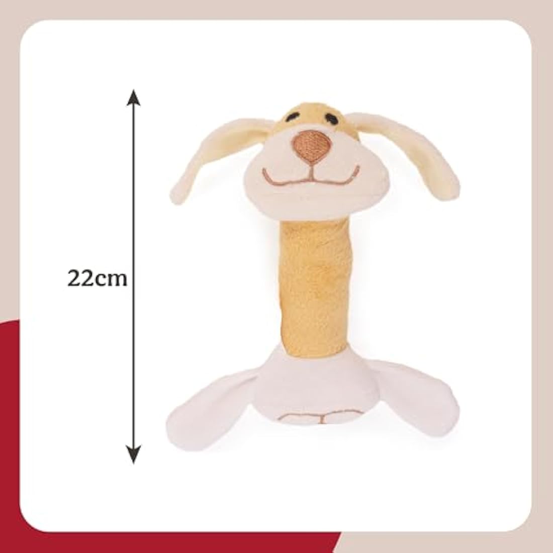 Rosewood Dog Natural Nippers Cuddle Plush, for All Breed Sizes
