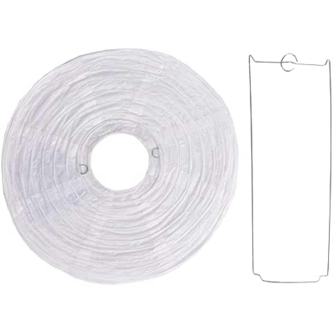 White Paper Lanterns Packs of 3 Round Paper Lanterns Lampshade Party Decorations (All White, 12" (30 Cm))