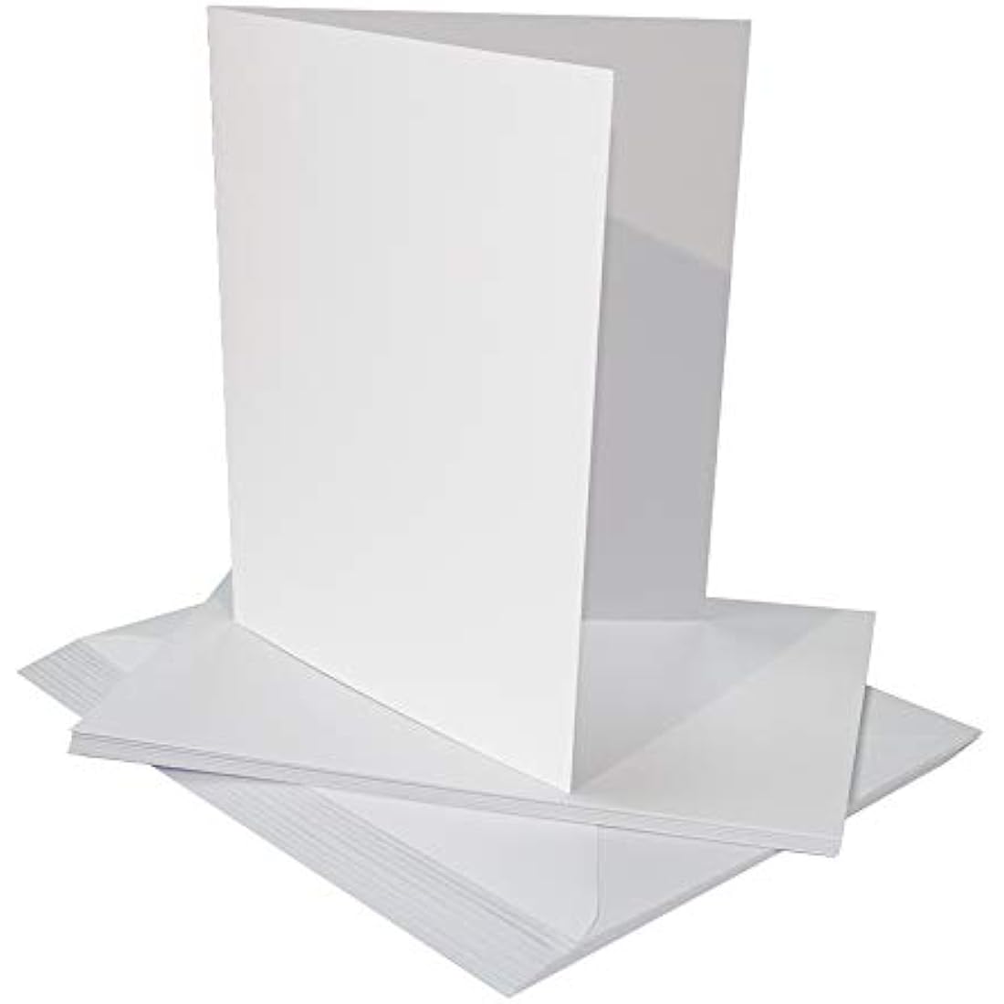Craft UK 2258 10 x 7-Inch Card and Envelope - White (Pack of 25)