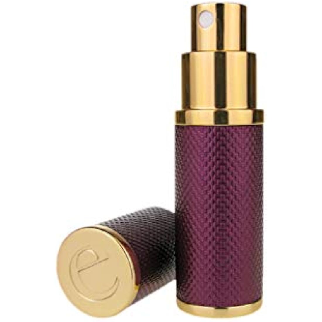 The Essential Atomizer Co. Patina 10ml refillable perfume atomiser with Gift Box. for handbag & travel. (PURPLE)
