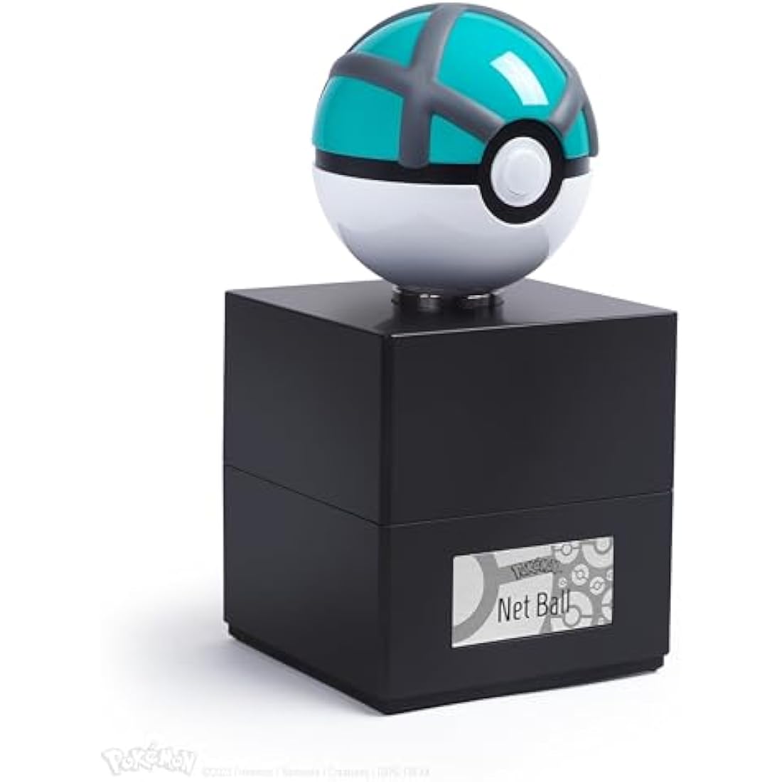 The Wand Company Original Poké Ball Authentic Replica - Realistic, Electronic, Die-Cast Poké Ball with Display Case Light Features – Officially Licensed by Pokémon