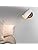 Wall Light with Switch White, 2 x Wooden Wall Sconces Vintage Aluminium Adjustable Lampshade, Industrial Wall Light for Indoor Compact Bedrooms, Hallways, Office, Living Room, Gu10