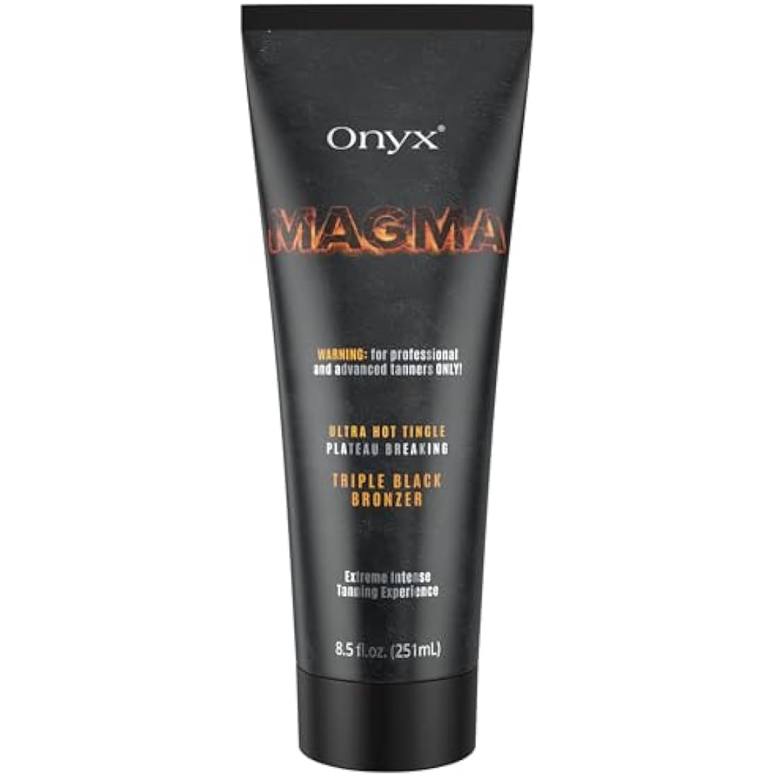 Onyx Magma Tingle Sunbed Cream | Advanced Bronzer for Ultra Dark Tan | Indoor & Outdoor Tanning Lotion with Intense Warming Effect | Hydrating Accelerator for Smooth, Lasting, and Even Results