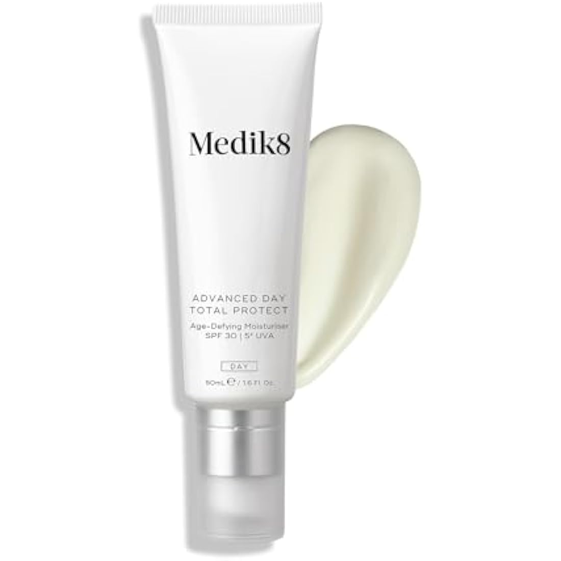 Medik8 Advanced Day Total Protect SPF 30 Face Moisturiser - Hydrating & Non-Greasy UVA Protection - Lightweight Suncreen & Moisturiser - 50ml