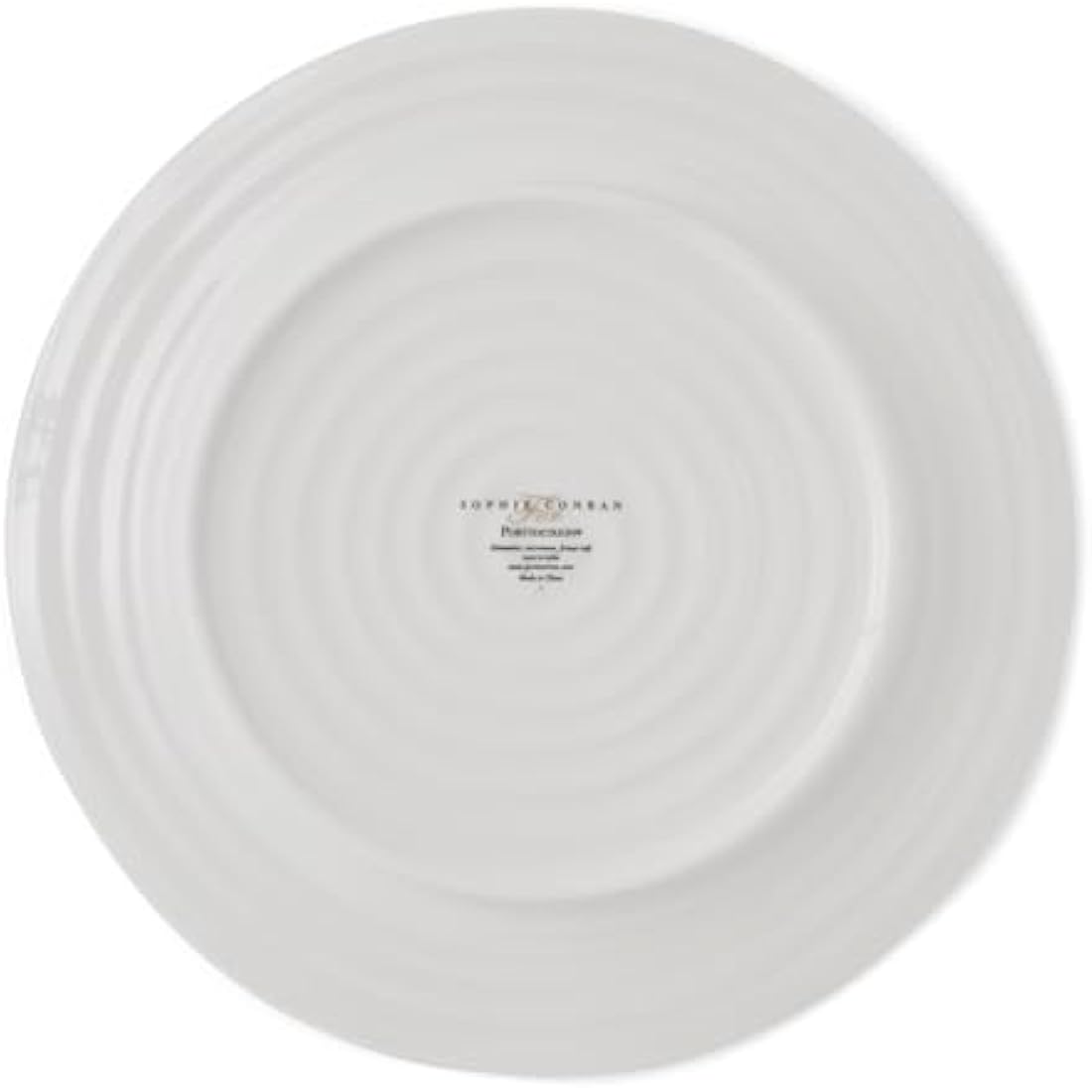 Portmeirion Home & Gifts CPW80002-X Dinner Set, Porcelain, White, 27.9 x 27.9 x 2.5 cm