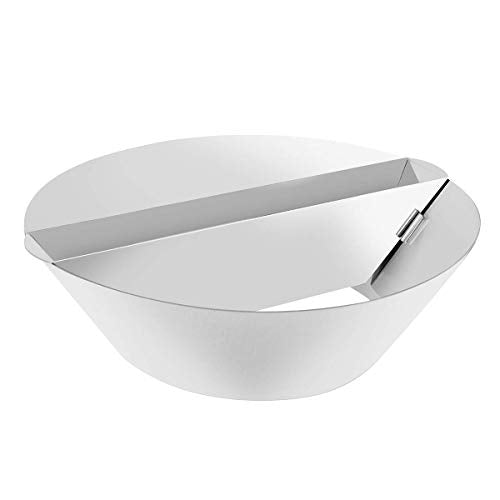 onlyfire Stainless Steel BBQ Fuel Dome Round with Water Sink Charcoal Briquette Box