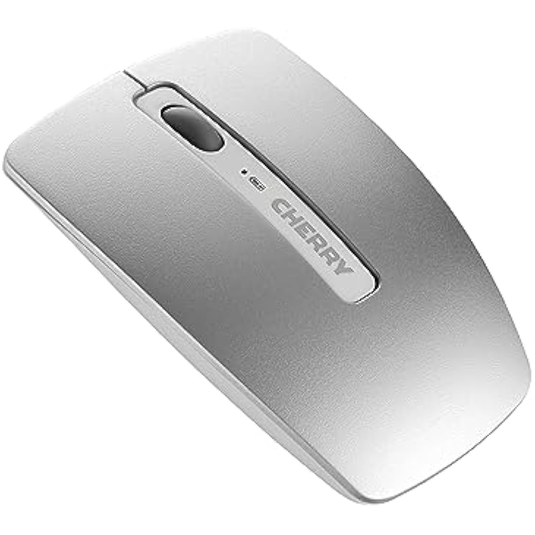 CHERRY DW 8000, Wireless Desktop Set, German Layout (QWERTZ), Battery-Operated, Ultra-Flat Keyboard, 3 Key Mouse with Infra-Red Sensor, Silver/White