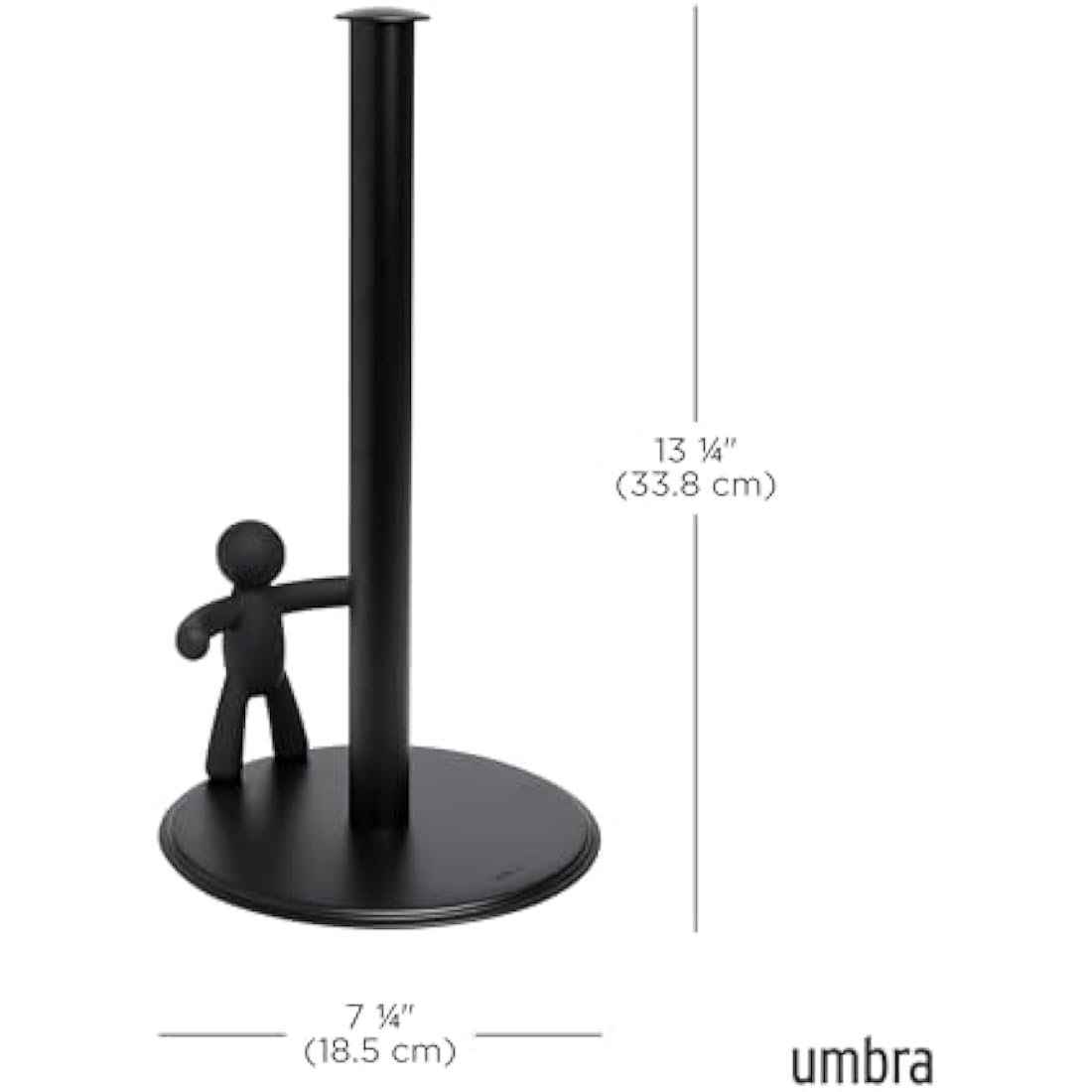 Umbra Buddy Counter Top Paper Towel Holder, Black, 11 x 3.5"