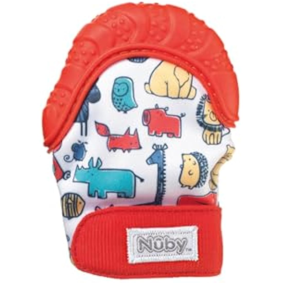 Nuby Teething Mitt, Red
