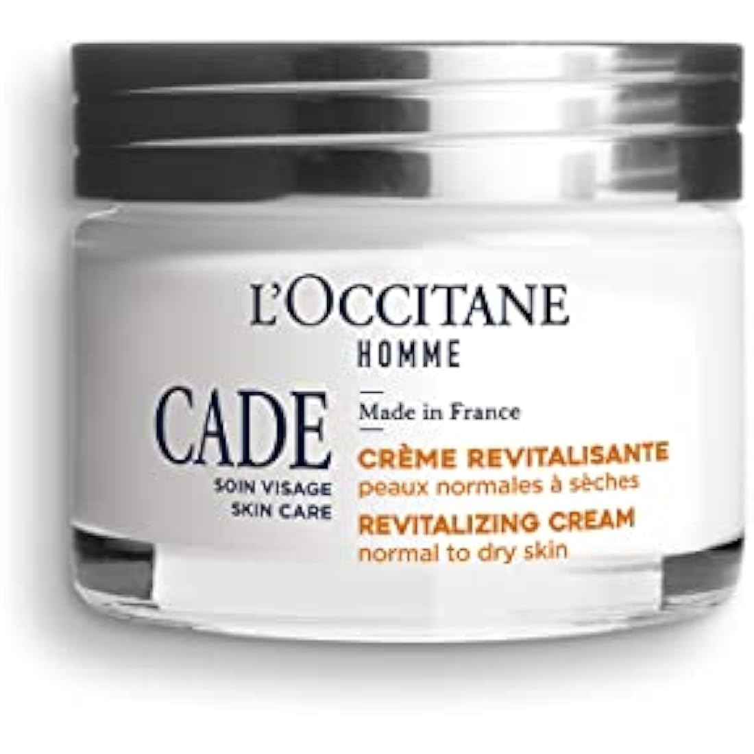 L'OCCITANE Homme Cade Revitalising Cream 50 ml | Vegan & 97% Readily Biodegradable | Luxury & Clean Men's Beauty Skincare for All Skin Types