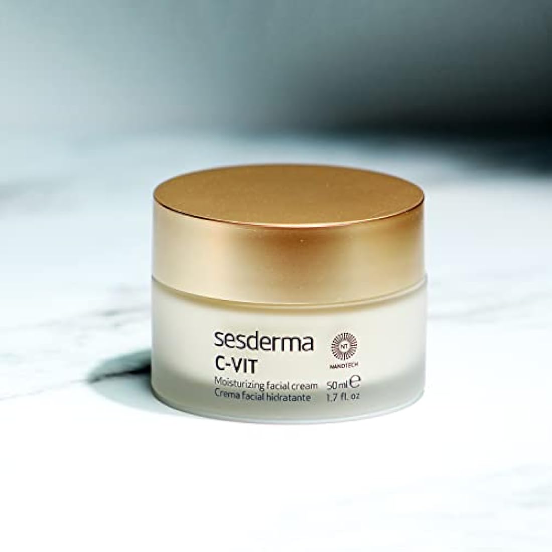 Sesderma C-Vit Moisturising Facial Cream – Stabilized Vitamin C with Antiox Booster – Brightens, Firms & Hydrates – 50 ml