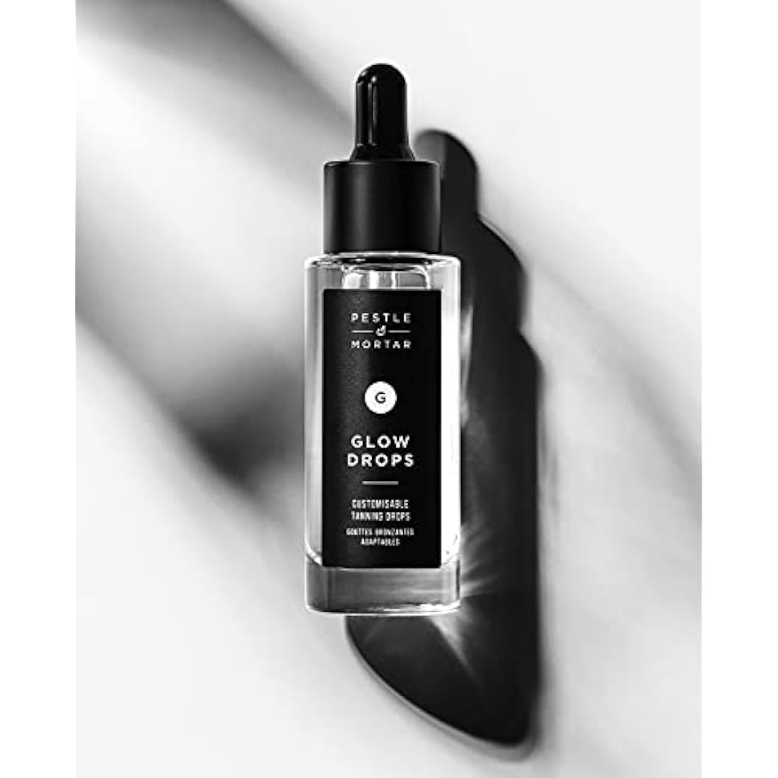 Pestle & Mortar Glow Drops Fake Tan- Self Tan Drops with Hyaluronic Acid, Customisable Face Tan, Non Comedogenic, Cruelty Free & Vegan 30ml