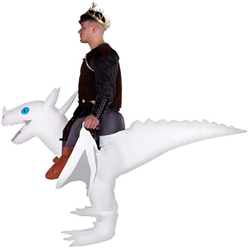 Morph Adult Inflatable Ride-On Dragons Halloween Costumes Fancy Dress Outfit