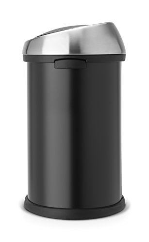 Brabantia 402548 Touch bin, Matt Black/Matt Steel, 60 L