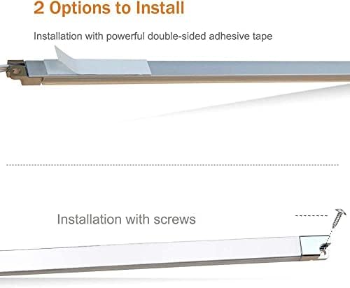 Versatile LED Light Strip Kit - Enhance Display, Shelf, and Cabinet Lighting - Energy-Efficient - Brilliant and Soft Lighting, High CRI >95% - UK Plug - Warm White 3000K