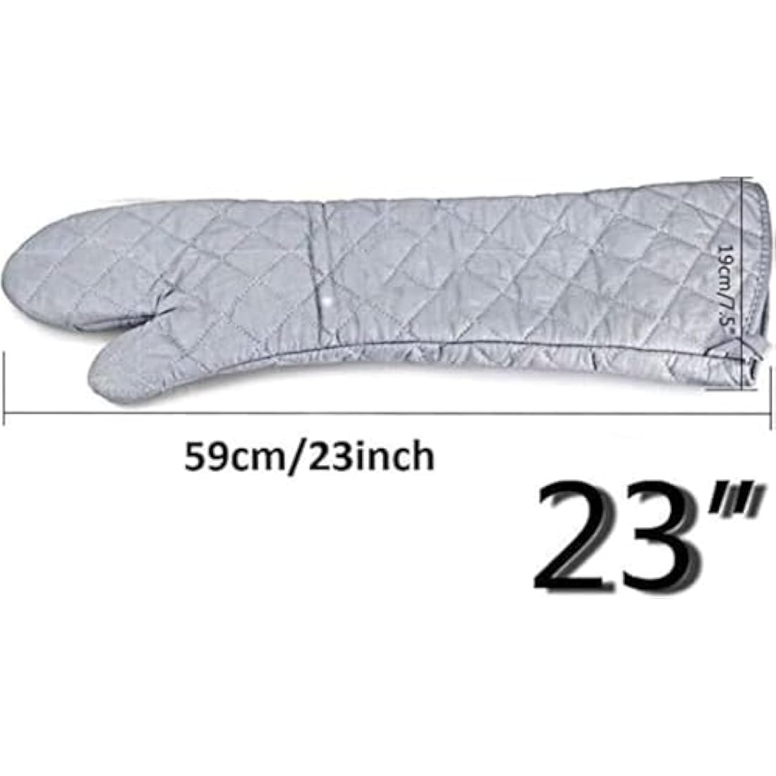 Linwnil New 1 Pair Heat Resistant Oven Gloves New Cotton Oven Mitts Kitchen Gloves High Temperature Cooking Tool BBQ Gloves (23Inch)