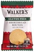 Walker's Shortbread Gluten Free Rounds, Traditional Pure Butter Scottish Recipe. 30g (Pack of 60) [Packing May Vary]