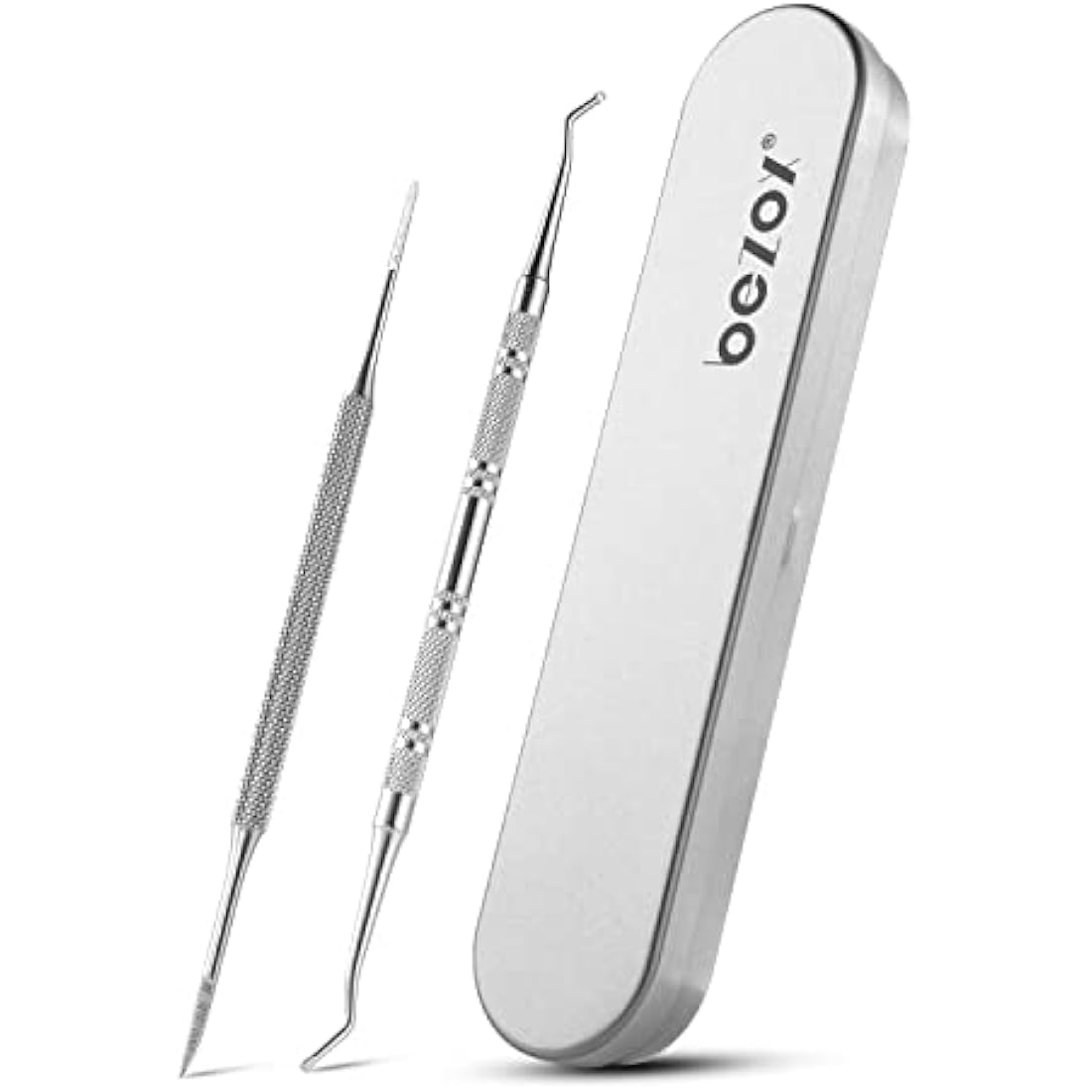 BEZOX Ingrown Toenail File(13.4cm) & Lifter Set(16.5cm)- Podiatrist Preferred Ingrown Toenail Treatment Tool
