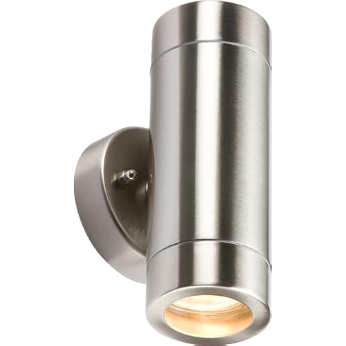 Knightsbridge Outdoor GU10 Up and Down Wall Light in Stainless Steel