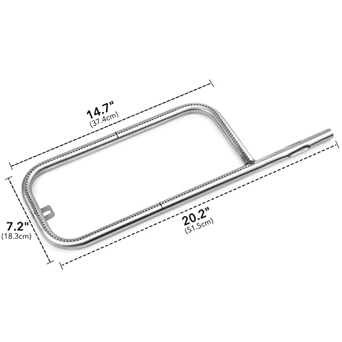 onlyfire Stainless Steel Burner Tube Fits for Weber Q200/ Q2000 Series Gas Grill (Replacement Part of 69956)