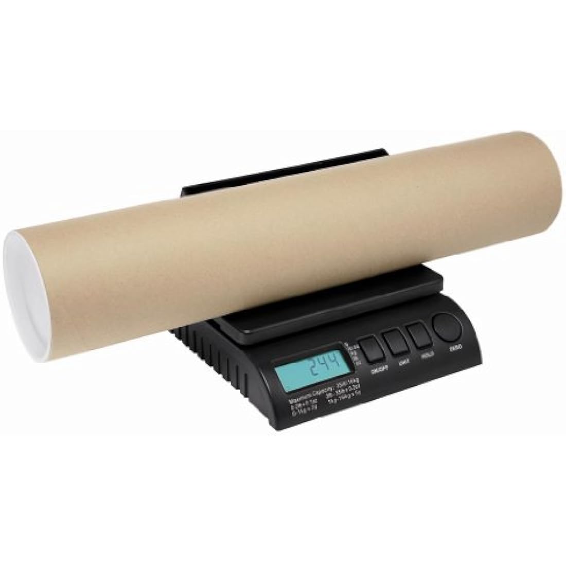 ABCON POSTSHIP Digital 20kg 44lb - FROM 1g INCREMENTS – 22x18cm Platform Letter Postal Postage Parcel Shipping Weighing Scales with Auto Hold & Auto Off : 0-1kg/1g 1-5kg/2g 5-20kg/5g Black