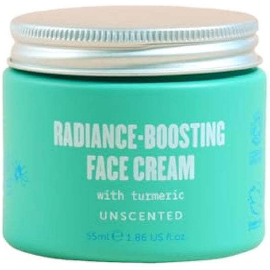 Lucy Bee Organic Radiance Boosting Face Cream, Certified Organic Face Moisturiser, Dermatologically Approved for Sensitive Skin, Vegan, Cruelty-Free, Palm Oil Free, 55ml
