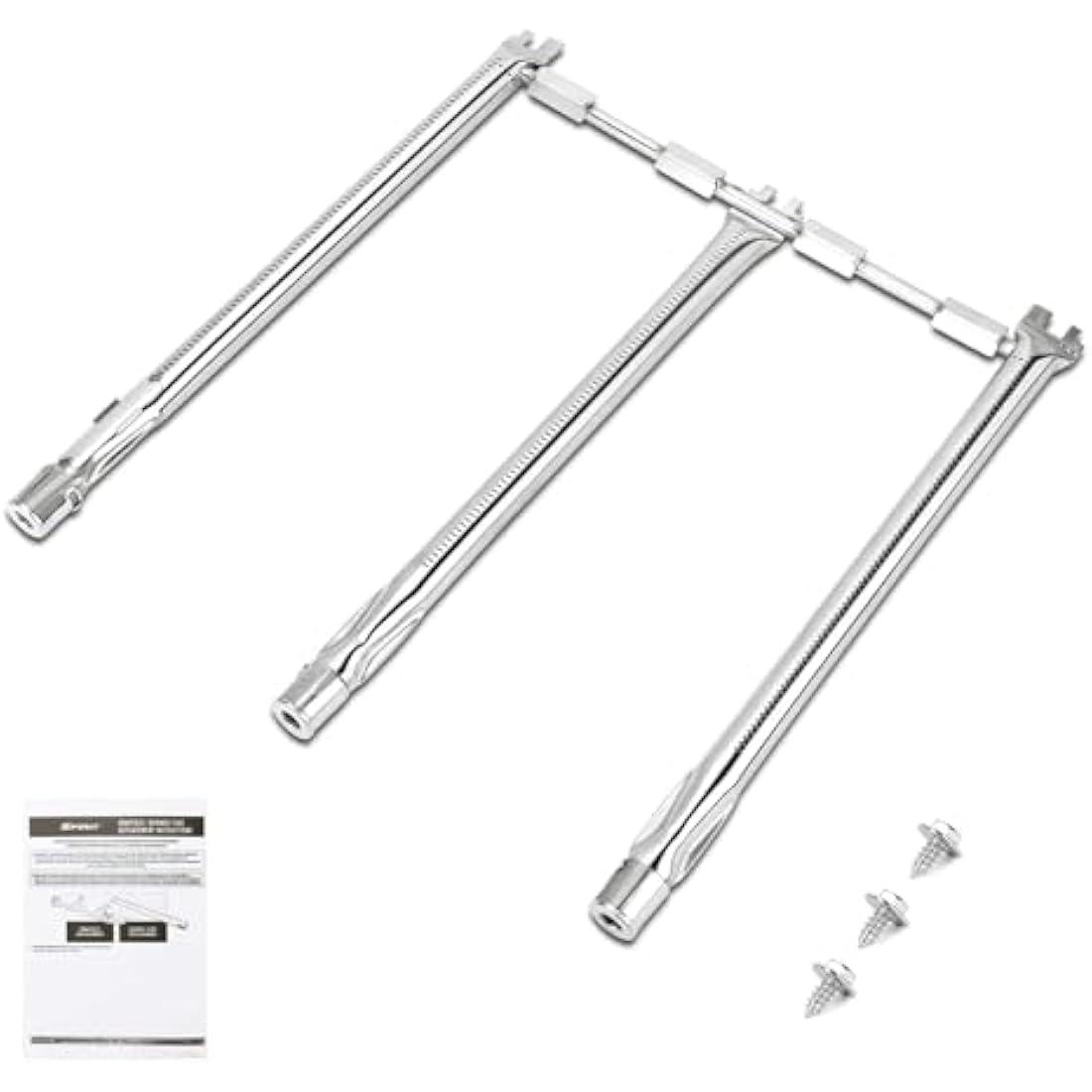 GFTIME 69787 46CM Burner Tube Replacement Part for Weber Spirit E-310 E-320 E-330 S-310 S-320 S-330 (2013 and Newer), Burner Spare Part for Weber Spirit Ⅰ & Ⅱ 300 Series (Up-Front Buttons)