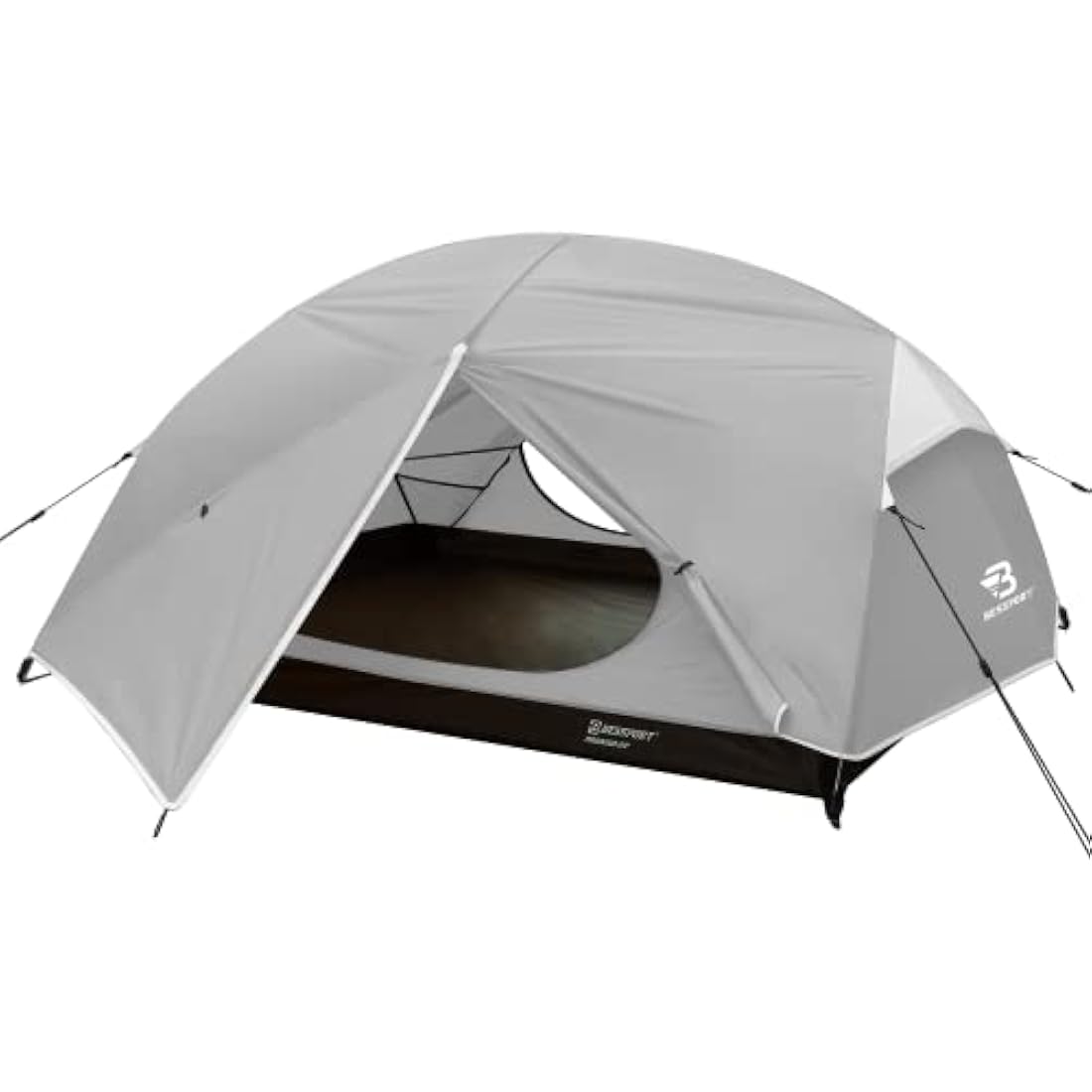 Bessport Tent 2/3 Person Camping Tent 2 Doors Ultralight Waterproof Lightweight and Easy to Build Ventilated 4 Seasons Dome Tent Suitable for Outdoor Hiking and Mountaineering