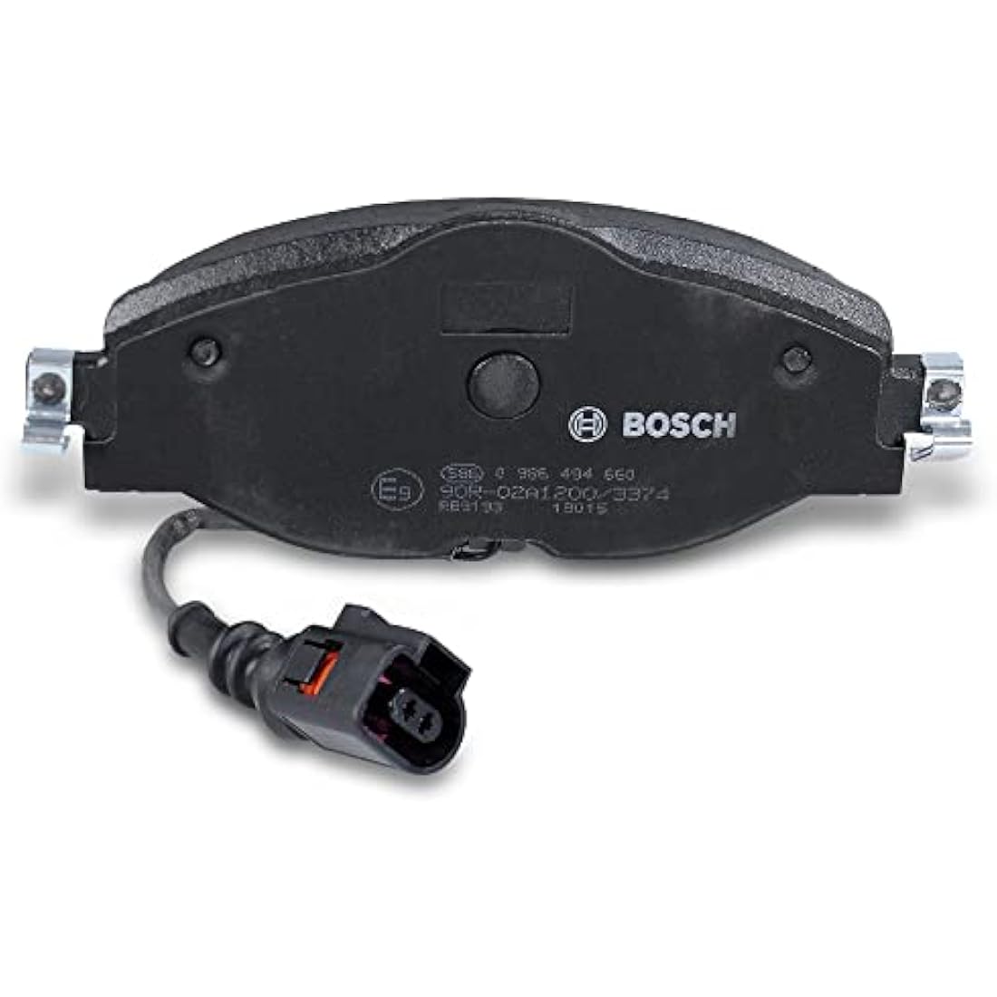 Bosch BP1505 - Brake Pads Car Front Axle - Bosch Quality - Reduced Noise and Dust - ECE-R90 Certified - Copper-Free - 1 Set of 4 Pads - With Accessories