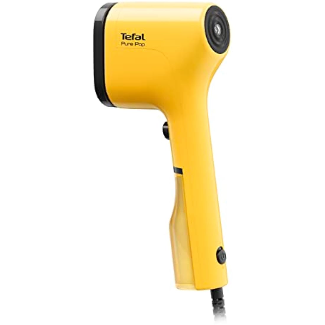 Tefal Pure Pop Slim Handheld Clothes Steamer, No Ironing Board Needed, Ready to Use in 15 Seconds, 70ml Detachable Water Tank, Travel Iron, Garment Steamer, Yellow, DT2026