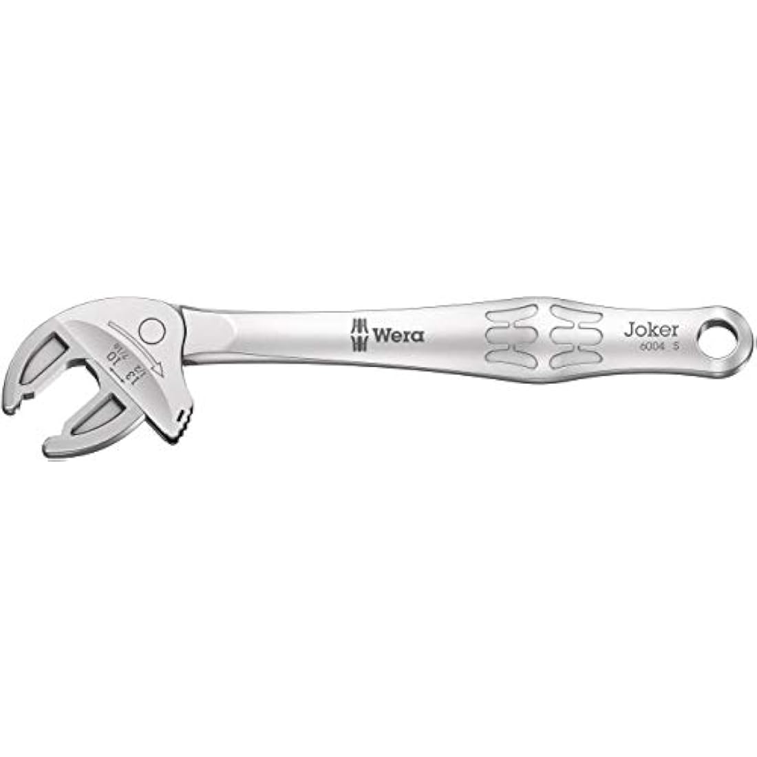 Wera '05020100001 6004 Joker S Self-Setting Spanner, 10-13 (7/16"-1/2"), Silber