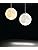 KRUIHAN 3D Print Led Moon Lamp Hang Ceiling Lamp Moon Light Night Light for Kids Room Restaurant Bed Room Living Room 20CM