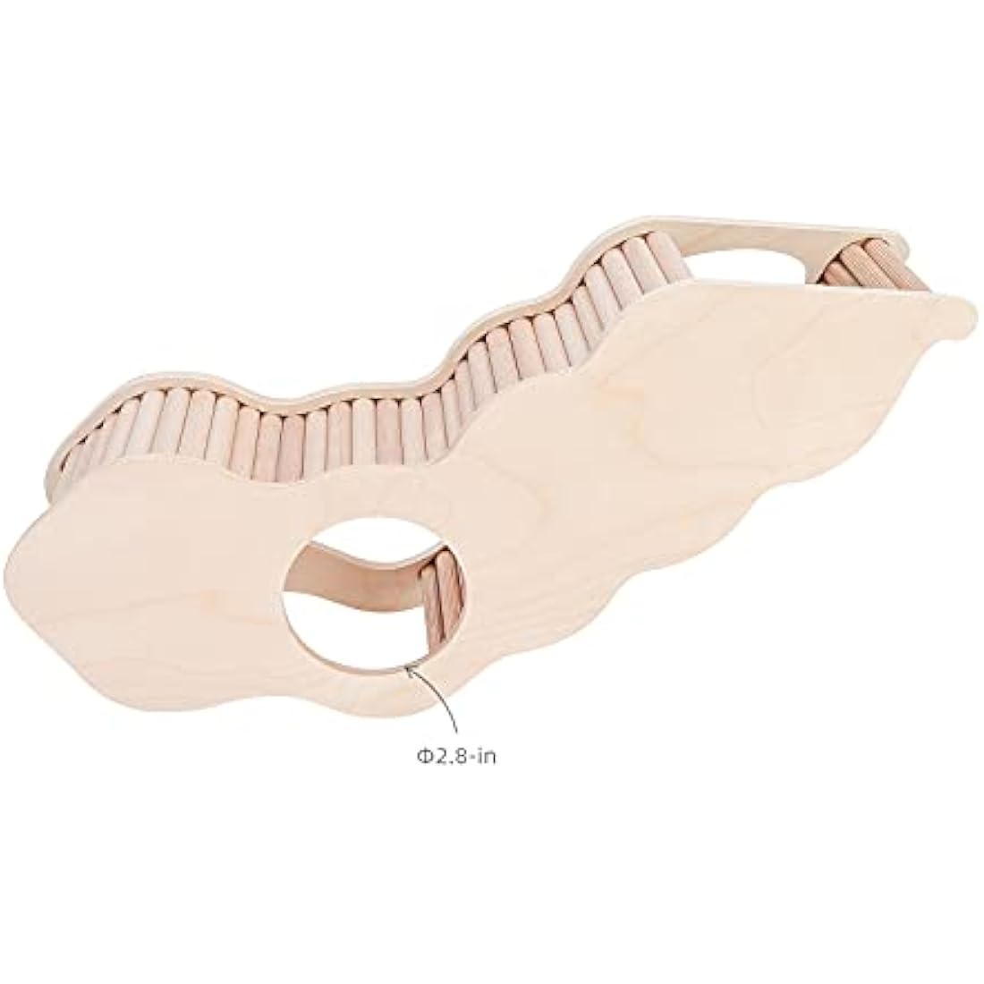 Niteangel Hamster House w/Climbing Ladder for Hamsters Gerbils Mice or Similar-Sized Pets (Secret Peep Tunnel Hamster Hut)