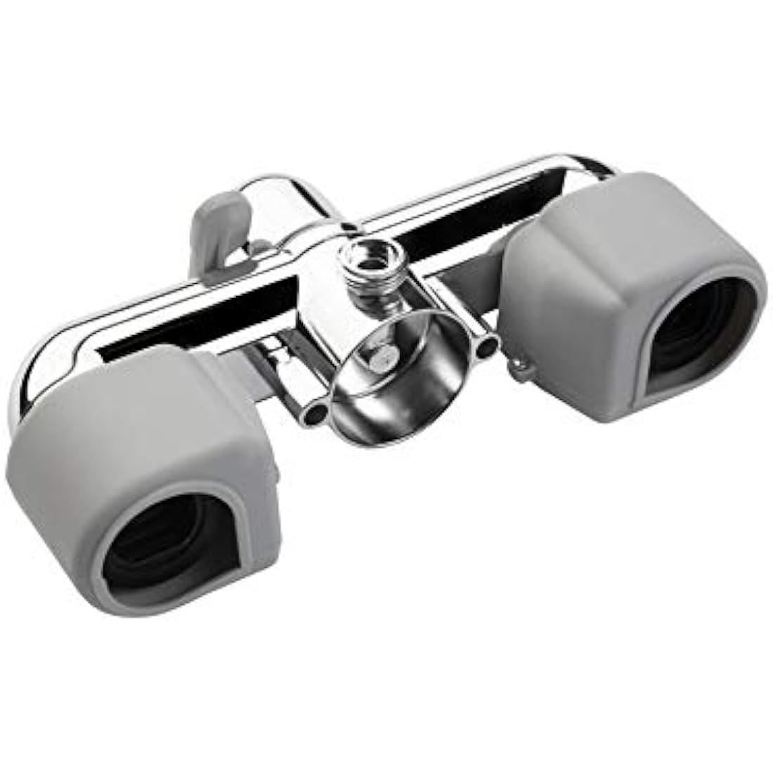 Croydex Shower Head and Hose Mixer Set with Riser Rail - 1.5m Shower Hose and Handset with Rub Clean Nozzles, Easy Install Wall Mounted Rail for Bathrooms - Ideal Hot & Cold Water Mixer (Chrome)
