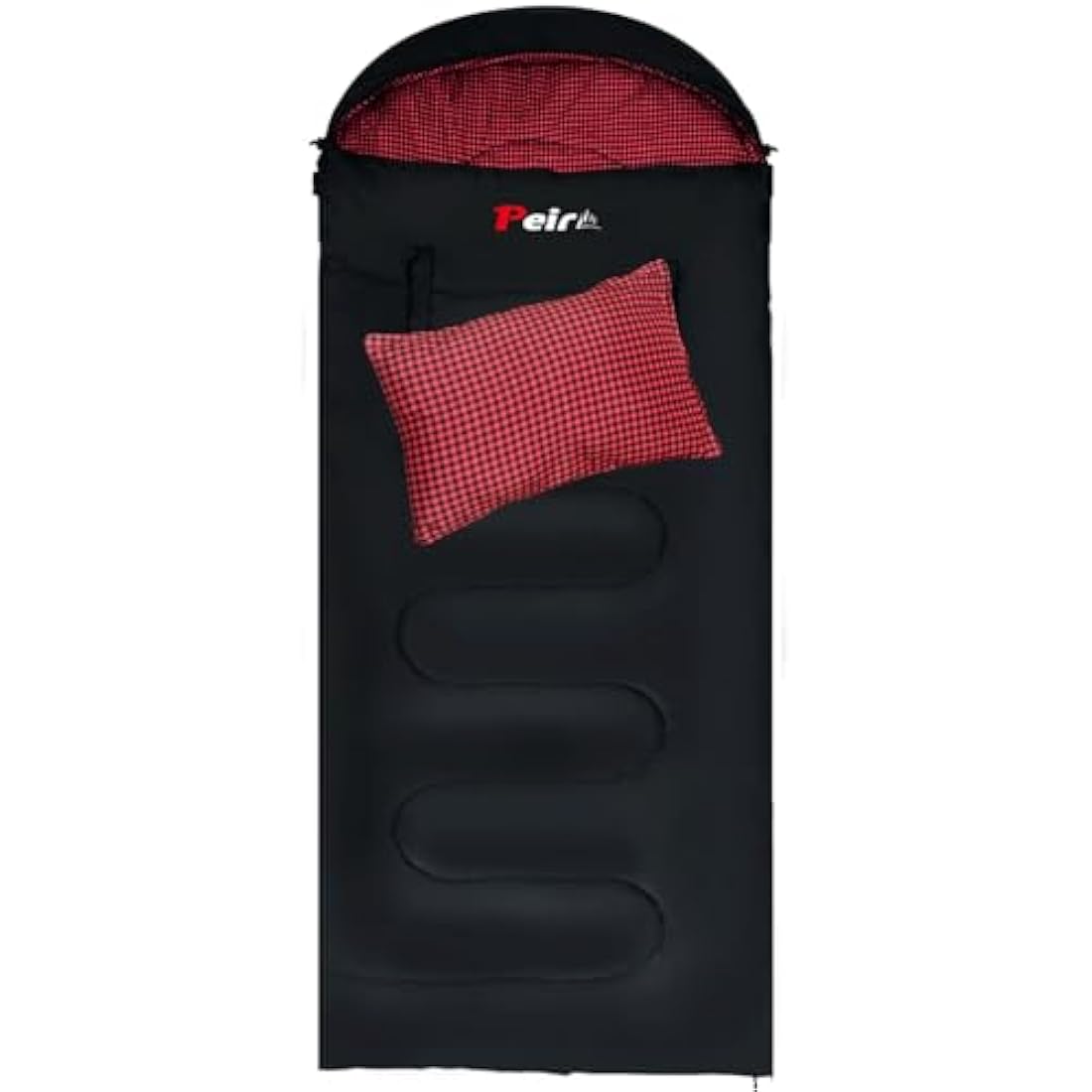 Peirhw XL Sleeping Bags for Adults - Extra Wide Rectangular 3 Season Sleeping Bag with Pillow and Carrying Bag, 300gsm Cotton Waterproof Camping Sleeping Bag for Indoor Outoor Use