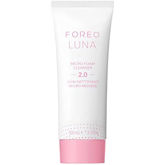 FOREO LUNA Micro-Foam Face Cleanser 2.0 - Exfoliating Face Wash - Pore Minimizer - All Skin Types Facial Cleanser - Travel Size - Vegan - Facial Skin Care Products with Vitamin E - 3.3oz
