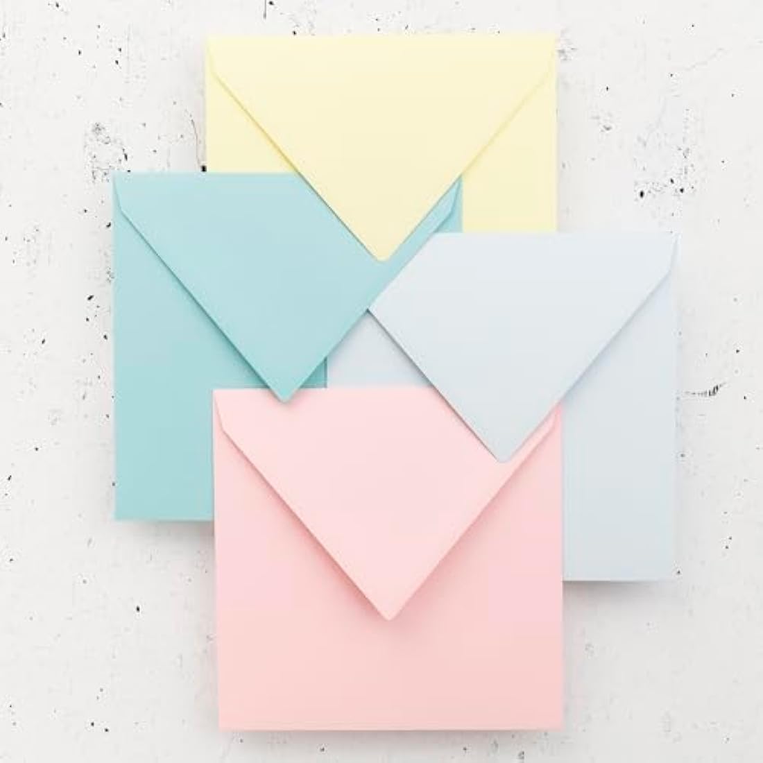 Clairefontaine - Ref 5863C - Pollen Envelopes (Pack of 20) - 165 x 165mm Sized, 120gsm Paper, Gummed Seal, Inkjet & Laser Printer Compatible, Acid Free - Lilac
