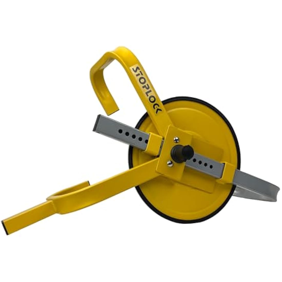 Stoplock Wheel Clamp HG 400-00 - Anti-Theft Lock Device for Small-Wheeled Cars Caravans Trailers With 13" to 15" Wheels , Yellow