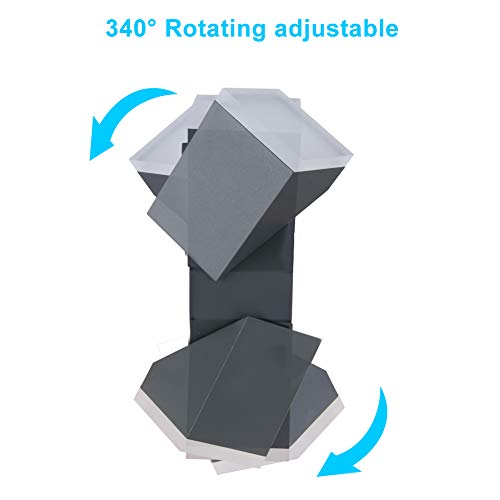 LASIDE Outdoor LED Wall Lights, Adjustable Anthracite Grey Up Down Outside Wall Lights Electric, Waterproof Aluminium 700LM Garden Wall Lights Mains