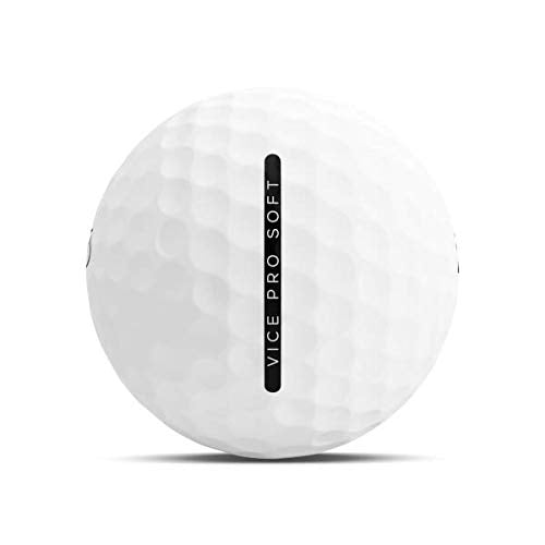 Vice Golf Pro Soft Golf Balls, White (One Dozen)
