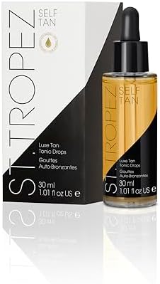 St. Tropez Self Tan Glow and Go Kit, Gradual Tan Moisturising Lotion 200ml, Face Tanning Tonic Glow Drops 30ml, Vegan, Fake Tan Beauty Kit