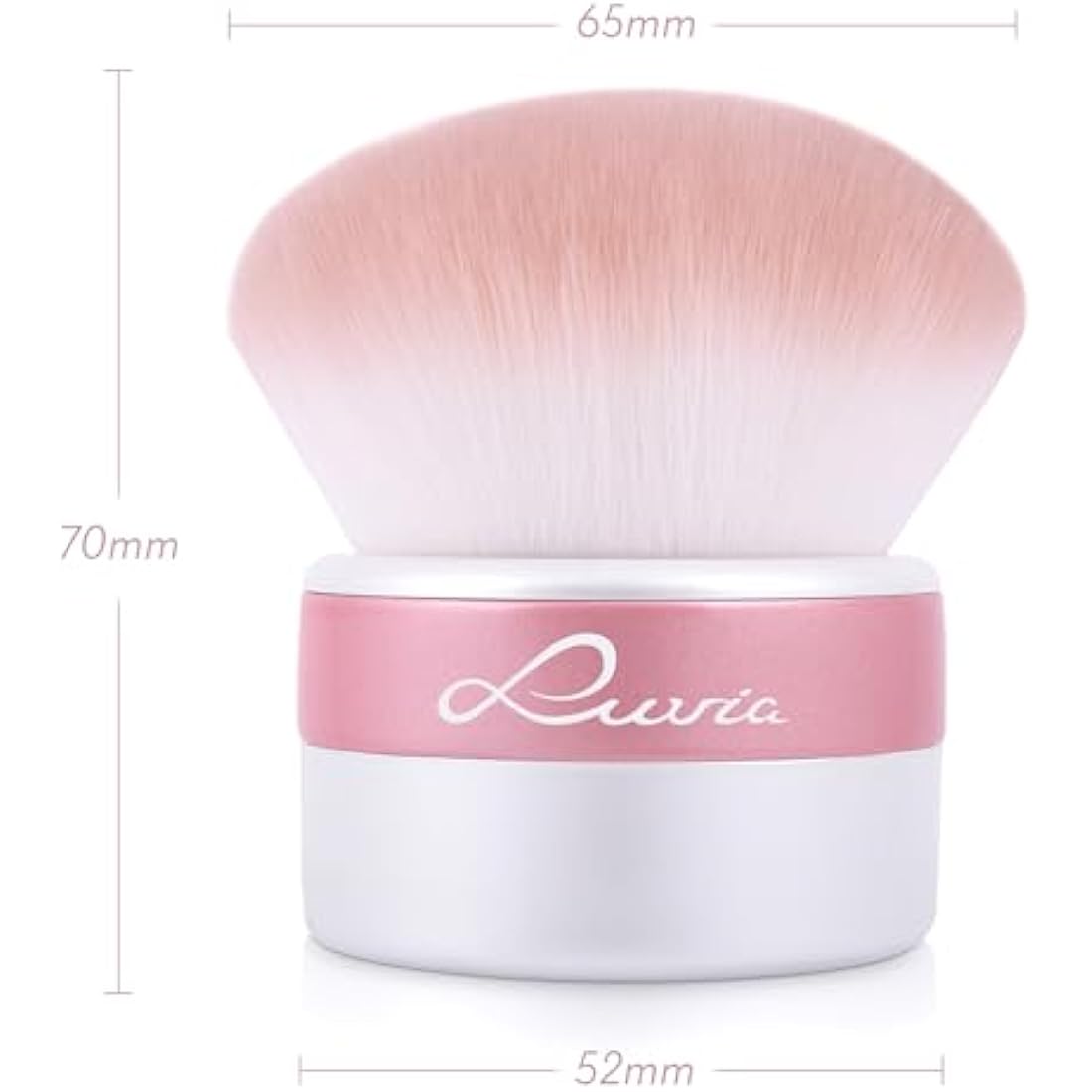 XXL Kabuki Brush Luvia, Powder Make-Up Brush, XXL Powder Brush for the Face, Bronzer, Blush, Contour, Highlighter, Vegan Cosmetic Brush, Kabuki Brush - Candy