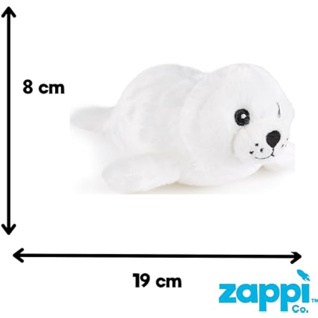 Zappi Co Children's Soft Cuddly Plush Toy Animal - Perfect Perfect Soft Snuggly Playtime Companions for Children (12-15cm /5-6") (Seal)