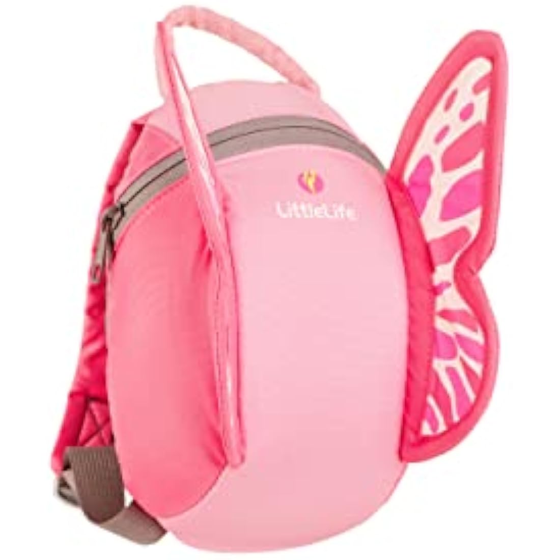 LittleLife Butterfly Toddler Backpack With Safety Rein, 18 x 14 x 23 cm