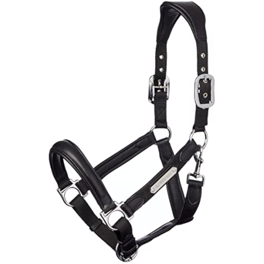 LeMieux Capella Headcollar for Horses - Leather/Nylon - Pressure Relief & Soft Touch
