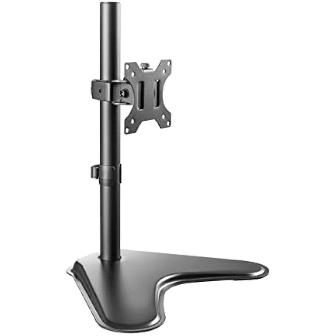 ProperAV Desk Monitor Mount with Free Standing Base 17" 19" 21" 22" 23" 24" 27" 32" VESA Max 100x100 Height Max 465mm
