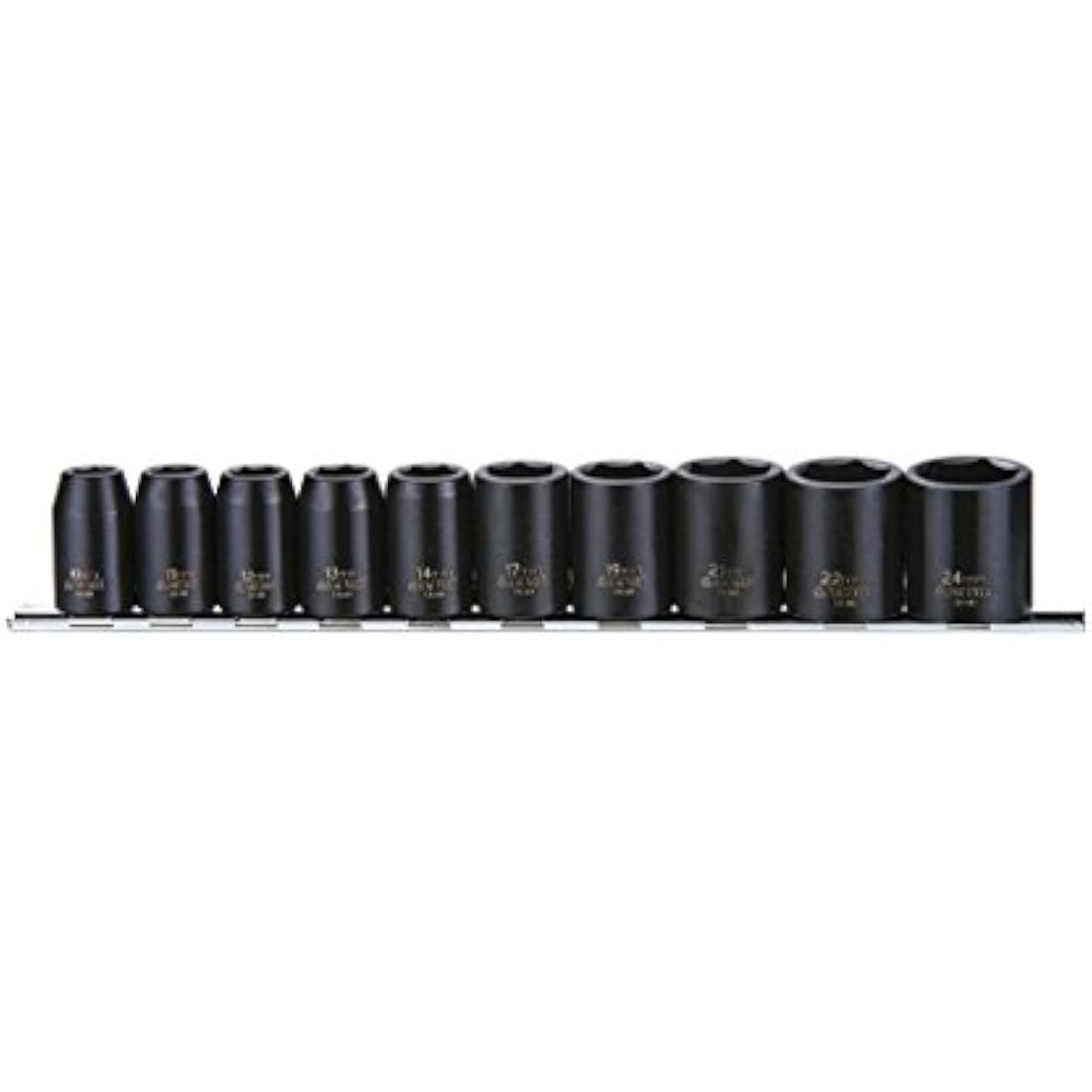 Teng 9121 10 Piece Metric Impact Socket Set 1/2in Square Drive