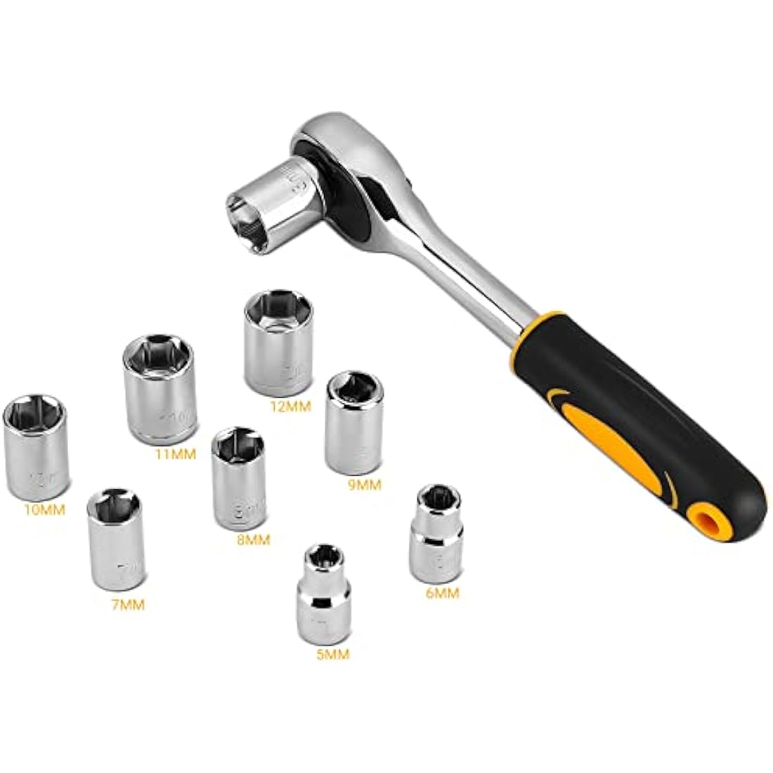 DEKOPRO 138 Piece Home Tool Kit, Universal Repair Tool Set with Plastic Tool Box Storage Case