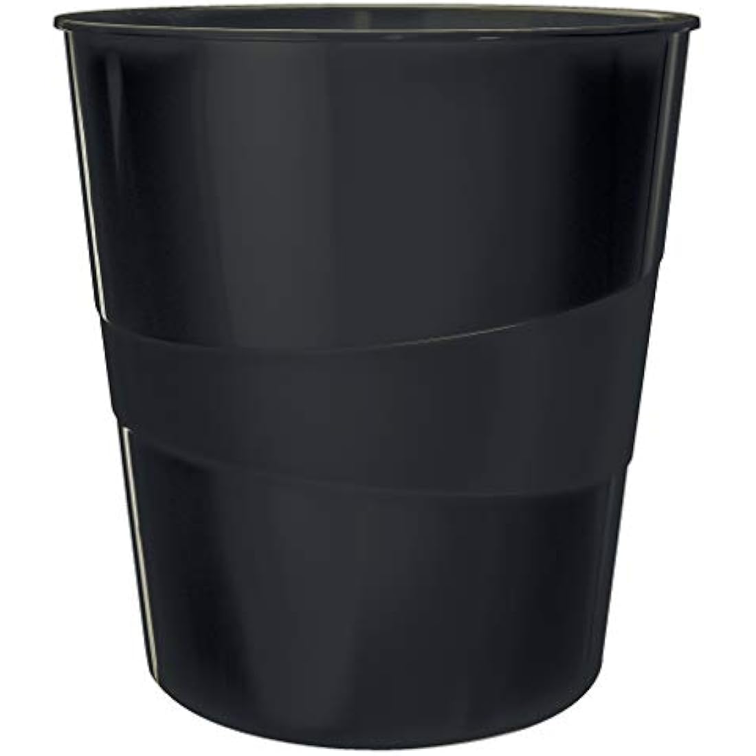 Leitz Waste Paper Bin, 15L Capacity, 100% Recyclable, Blue Angel Certfied, Recycle Range, Black, 53280095