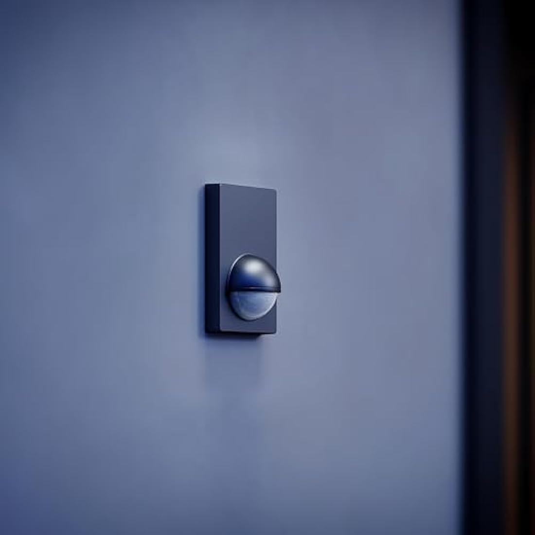 Steinel Motion Sensor IS 180-2 Black, PIR Motion Detector, 12 m Reach, max. 1000 W for 6 LED Lights, Twilight Switch